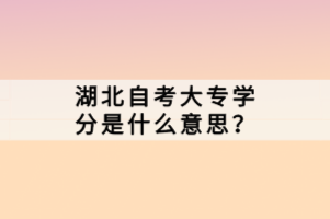 在湖北成人高考中，許多考生對(duì)于是否需要考英語(yǔ)存在疑問(wèn)。畢竟，英語(yǔ)作為一門國(guó)際通用語(yǔ)言，對(duì)于大專階段的學(xué)習(xí)和未來(lái)的職業(yè)發(fā)展都有著重要的影響。那么，湖北自考大專學(xué)分是什么意思？