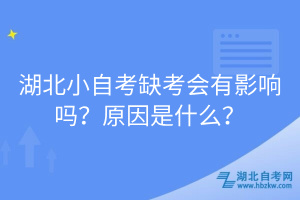 湖北小自考缺考會有影響嗎？原因是什么？