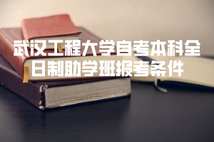 武漢工程大學(xué)自考本科全日制助學(xué)班報考條件