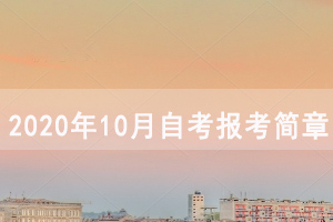 2020年10月湖北自考面向社會(huì)開考專業(yè)報(bào)考簡(jiǎn)章