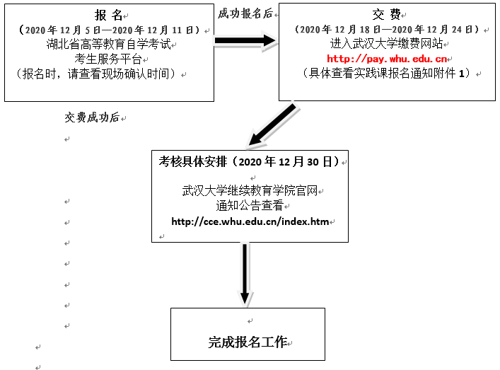 2021年上半年武漢大學(xué)自考專業(yè)實(shí)踐考核報(bào)名通知