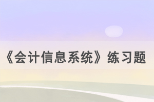 2021年4月武漢自考《會計信息系統(tǒng)》練習(xí)題及答案（1）