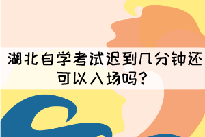 湖北自學(xué)考試遲到幾分鐘還可以入場(chǎng)嗎？