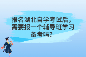 報名湖北自學考試后，需要報一個輔導班學習備考嗎？