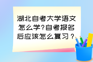 湖北自考大學(xué)語(yǔ)文怎么學(xué)?自考報(bào)名后應(yīng)該怎么復(fù)習(xí)？