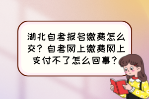 湖北自考報(bào)名繳費(fèi)怎么交？自考網(wǎng)上繳費(fèi)網(wǎng)上支付不了怎么回事？