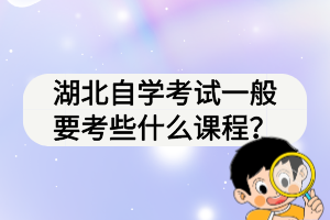 湖北自學(xué)考試一般要考些什么課程？