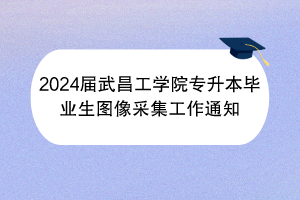 2024屆武昌工學(xué)院專升本畢業(yè)生圖像采集工作通知