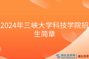 2024年三峽大學科技學院招生簡章