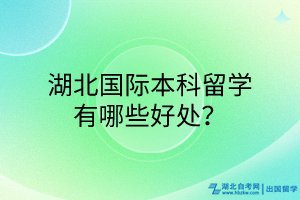 湖北國際本科留學(xué)有哪些好處？