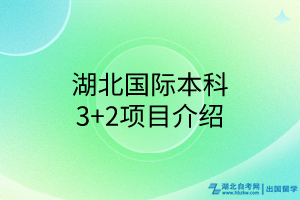 湖北國際本科3+2項目介紹