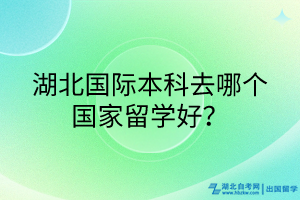 湖北國際本科去哪個國家留學(xué)好？