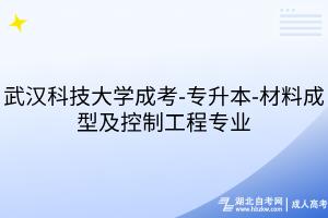 武漢科技大學(xué)成考-專(zhuān)升本-材料成型及控制工程專(zhuān)業(yè)