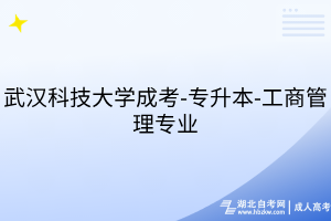 武漢科技大學(xué)成考-專(zhuān)升本-工商管理專(zhuān)業(yè)