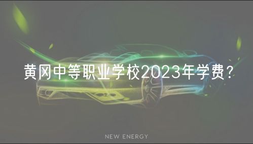 黃岡中等職業(yè)學(xué)校2023年學(xué)費(fèi)？