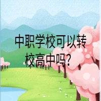 中職學(xué)?？梢赞D(zhuǎn)校高中嗎？