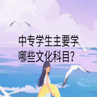 中專學(xué)生主要學(xué)哪些文化科目？