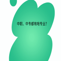 中職、中專都有啥專業(yè)？