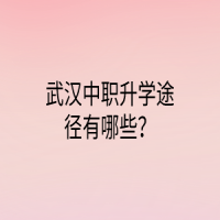 武漢中職升學(xué)途徑有哪些？