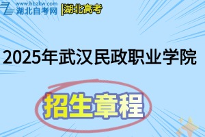 2025年武漢民政職業(yè)學(xué)院招生章程