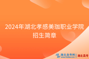 2024年湖北孝感美珈職業(yè)學(xué)院招生簡章