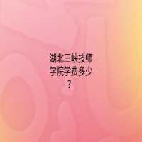 湖北三峽技師學(xué)院學(xué)費(fèi)多少？