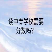 讀中專學(xué)校需要分?jǐn)?shù)嗎？