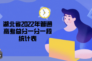 湖北省2022年普通高考總分一分一段統(tǒng)計(jì)表