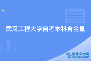 武漢工程大學自考本科含金量