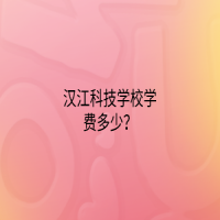 漢江科技學(xué)校學(xué)費多少？