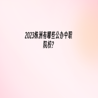 2023株洲有哪些公辦中職院校？