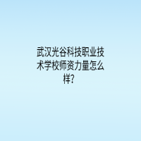 武漢光谷科技職業(yè)技術(shù)學(xué)校師資力量怎么樣？