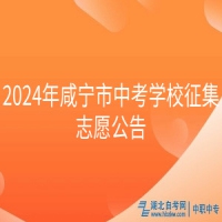 2024年咸寧市中考學(xué)校征集志愿公告