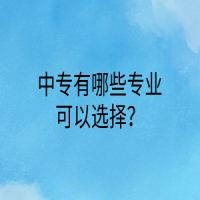 中專有哪些專業(yè)可以選擇？