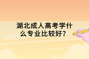 湖北成人高考學(xué)什么專業(yè)比較好？