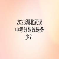 2023湖北武漢中考分?jǐn)?shù)線是多少？