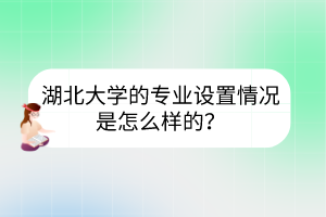 湖北大學(xué)的專業(yè)設(shè)置情況是怎么樣的？