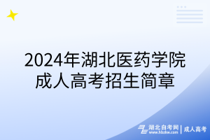 2024年湖北醫(yī)藥學(xué)院成人高考招生簡(jiǎn)章