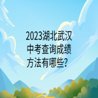 2023湖北武漢中考查詢成績方法有哪些？