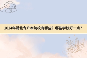 2024年湖北專升本院校有哪些？哪些學(xué)校好一點？