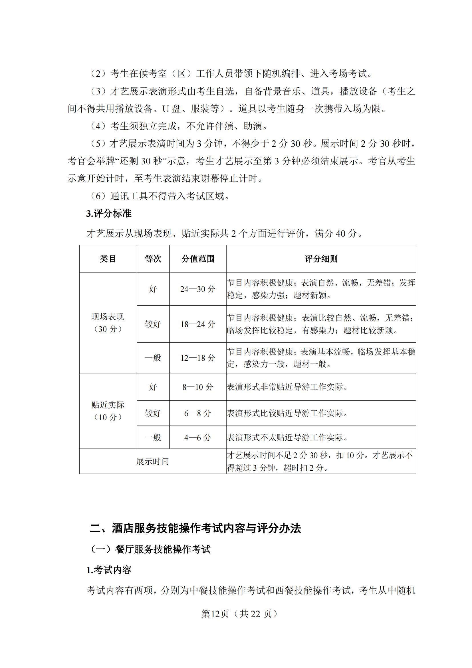 8-2025年湖北省技能高考技能考試大綱（旅游類）_11