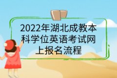 2022年湖北成教本科學(xué)位英語考試網(wǎng)上報(bào)名流程