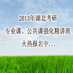 武漢考研專業(yè)課、公共課輔導(dǎo)培訓(xùn)班