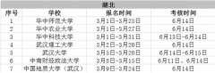 2015年湖北高校自主招生報(bào)名時(shí)間和考核時(shí)間匯總