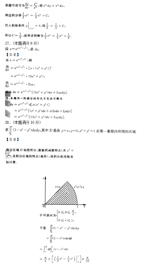 2020年成人高考專升本高數(shù)一試題練習(xí)及答案5