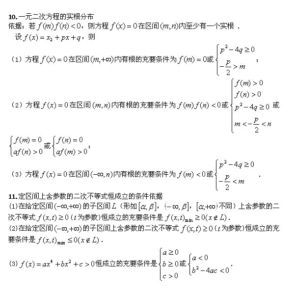 2020年成人高考高起點數(shù)學(xué)常用公式匯總