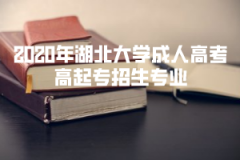 2020年湖北大學(xué)成人高考專升本招生專業(yè)是什么？