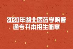 2020年湖北醫(yī)藥學(xué)院普通專升本招生簡(jiǎn)章