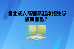 湖北成人高考高起本招生學(xué)校有哪些