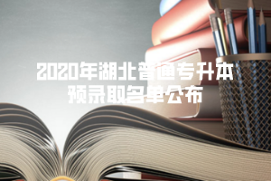 2020年武漢文理學(xué)院普通專升本預(yù)錄取名單公布